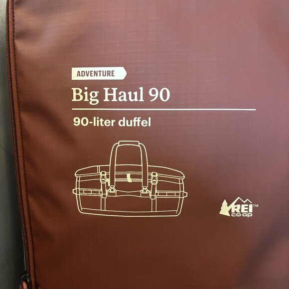 REI Co-op Big Haul 90 Duffel Bag Rust Brown – Adventure Travel Gear 90L - Picture 4 of 4